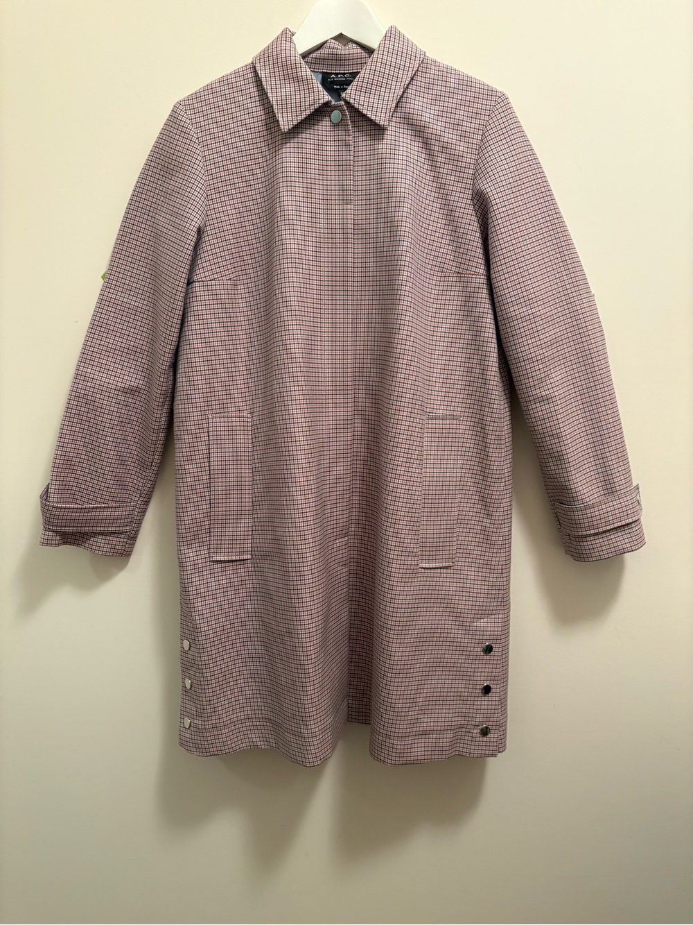 A.P.C Women’s Plaid Single-Breasted Coat